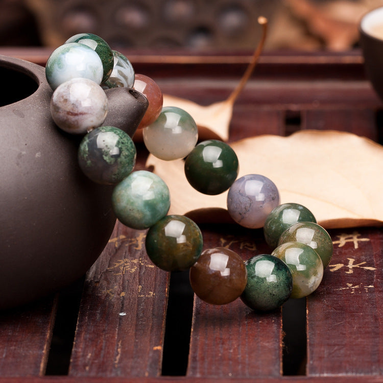 Natural Indian Agate Bracelet Unisex Balance By Tinkers