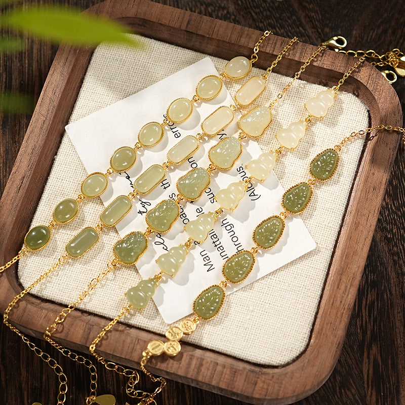 Hetian Jade Bracelet for Women Balance Healing by Tinkers