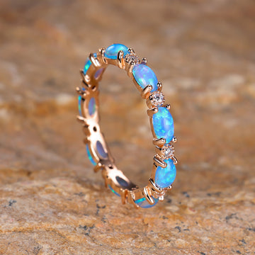 Exquisite Handcrafted Opal Ring for Women's Emotional Balance by Tinkers