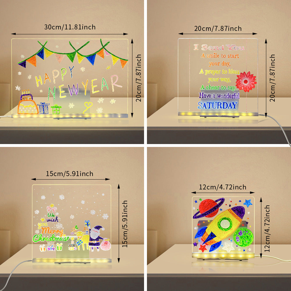 Elite LED Acrylic Drawing Board for Kids' Creative Nights