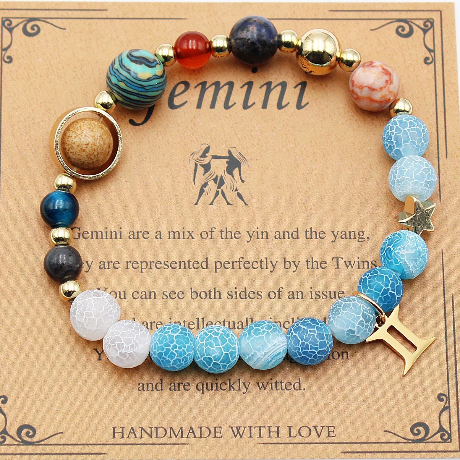 Tinkers Twelve Constellations Natural Stone Bracelet Zodiac Edition - 0