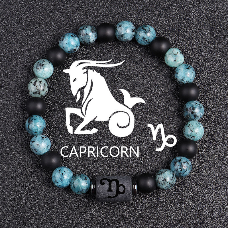 Tinkers Tinkers Rare Obsidian Zodiac Bracelet Twelve Constellations - Apparel & Accessories > Jewelry > Bracelets 0