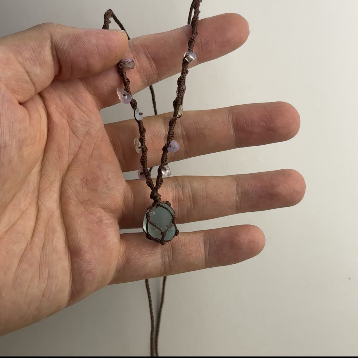 Handcrafted Labradorite Moonstone Necklace for Intuitive Protection by Tinkers