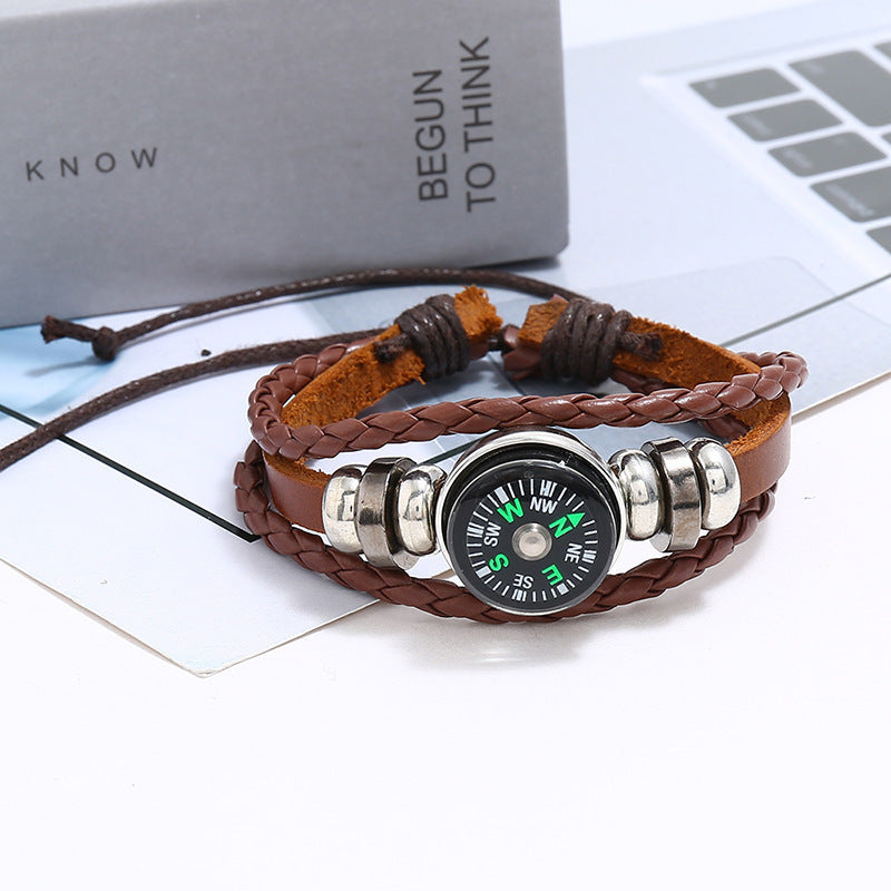 Handcrafted Leather Bracelet For Men Protection by Tinkers