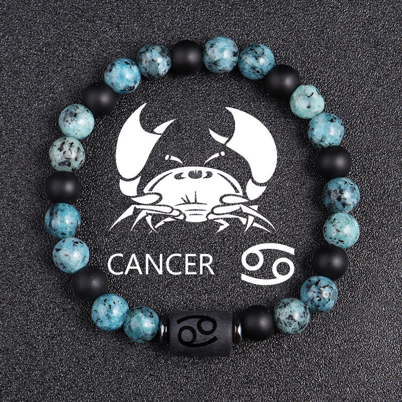 Tinkers Tinkers Rare Obsidian Zodiac Bracelet Twelve Constellations - Apparel & Accessories > Jewelry > Bracelets 0