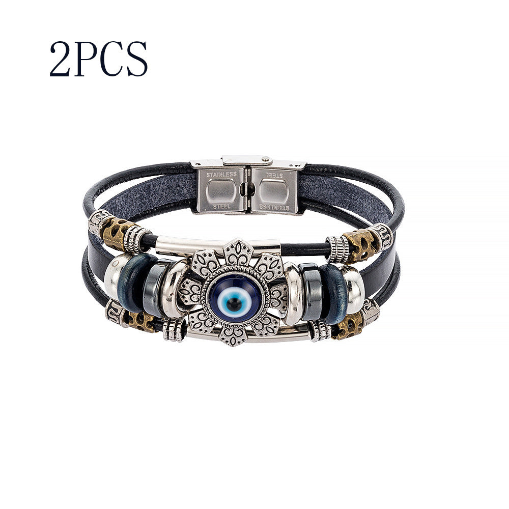 Tinkers Tinkers Turkish Blue Eye Alloy Bracelet Geometric Timeless - Apparel & Accessories > Jewelry > Bracelets 0