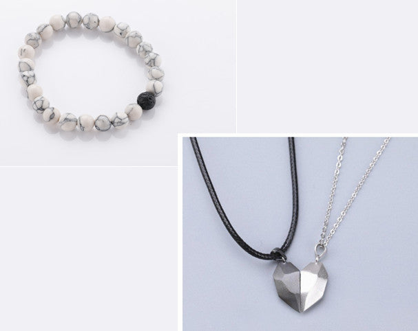 Wunschstein-Herz-Paar-Halskette von Tinkers Love Healing