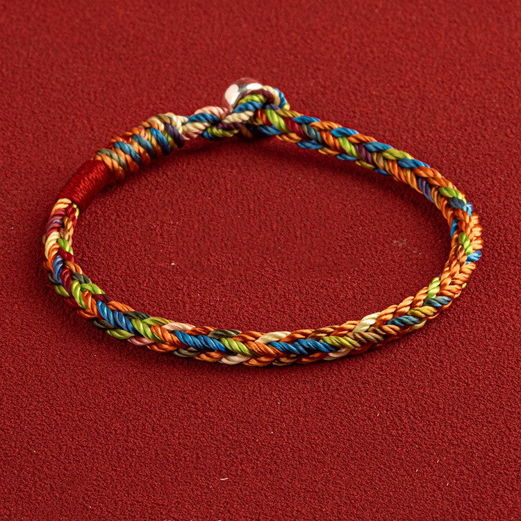 Handcrafted Multicolored Rope Bracelet by Tinkers for Luck and Balance