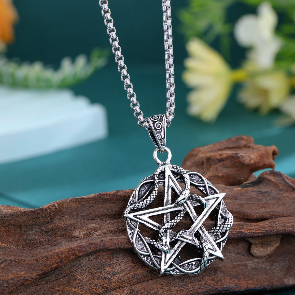 Handcrafted Pentagram Pendant for Spiritual Protection by Tinkers