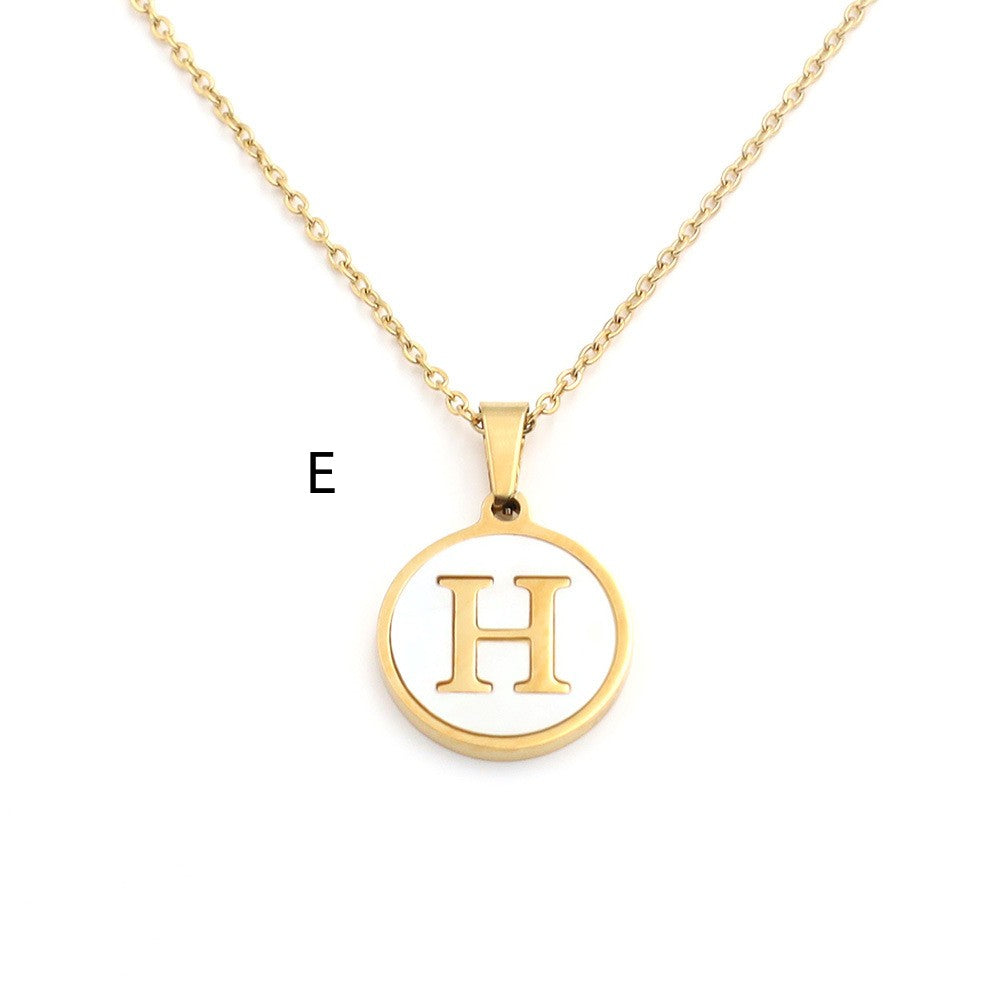 Handcrafted Natural Stone Alphabet Pendant by Tinkers for Empowerment