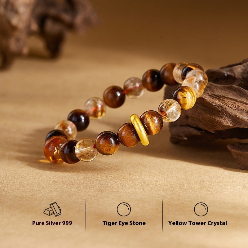 Natural Tiger Eye Bracelet For Women Protection By Tinkers