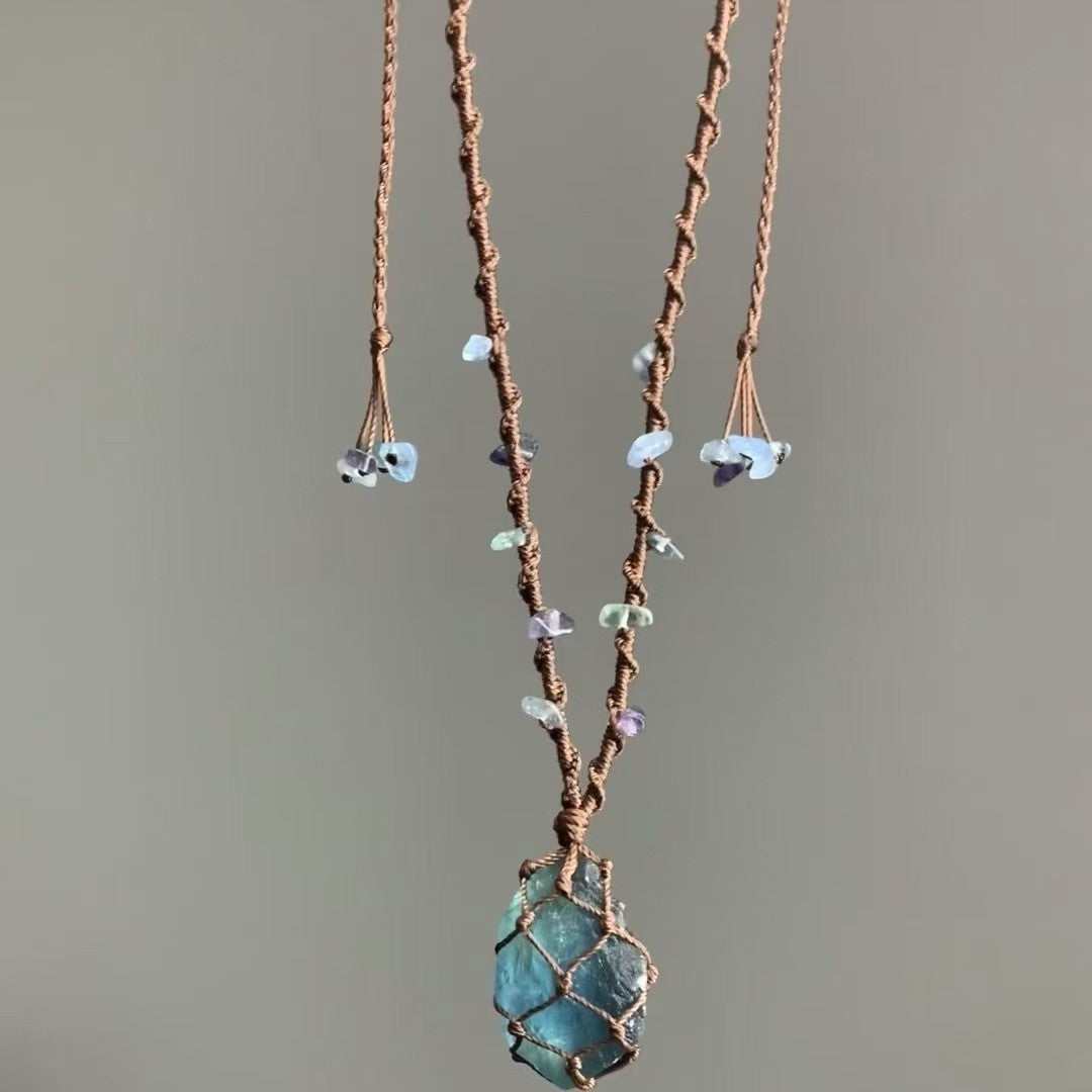 Handcrafted Labradorite Moonstone Necklace for Intuitive Protection by Tinkers