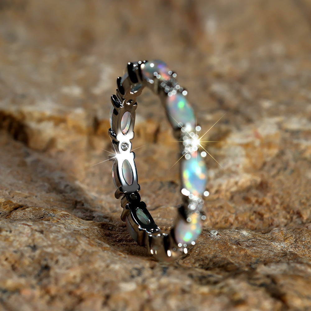 Exquisite Handcrafted Opal Ring for Women's Emotional Balance by Tinkers