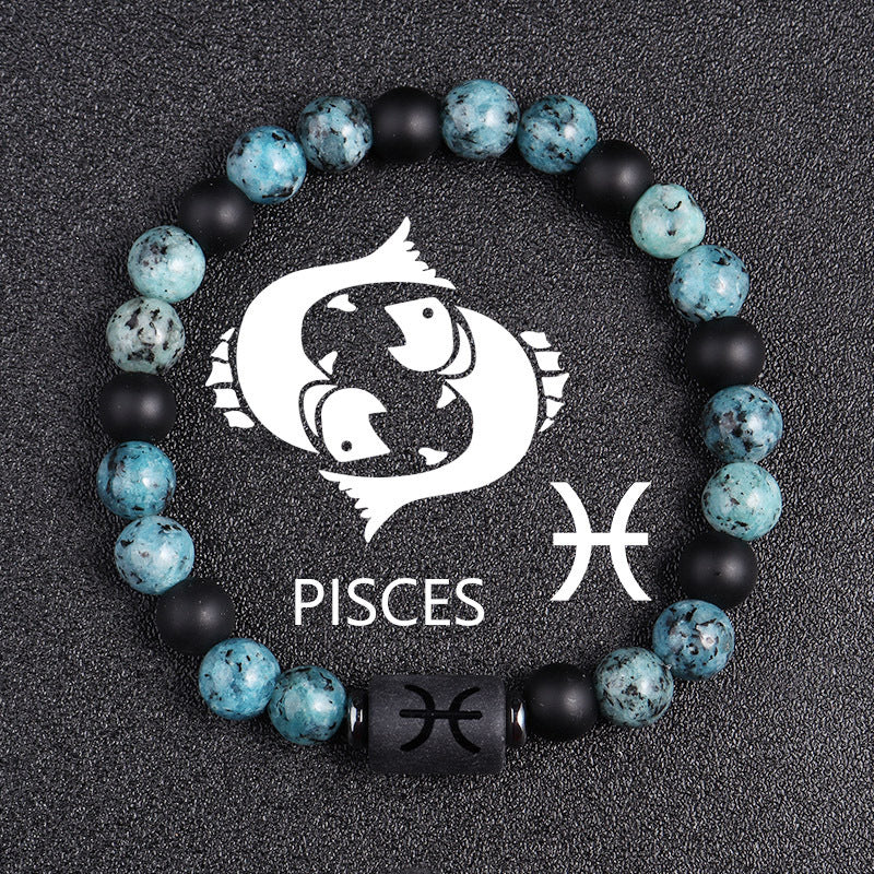 Tinkers Tinkers Rare Obsidian Zodiac Bracelet Twelve Constellations - Apparel & Accessories > Jewelry > Bracelets 0