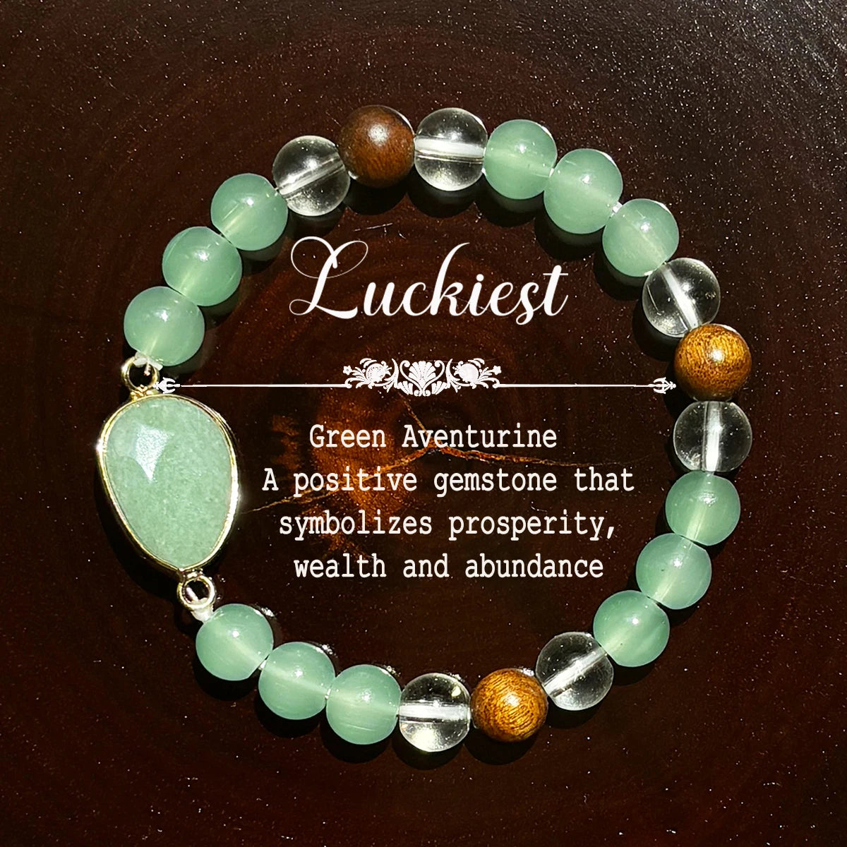 Tinkers Green Aventurine And Tiger Eye Bracelet Unisex Prosperity - Apparel & Accessories > Jewelry > Bracelets