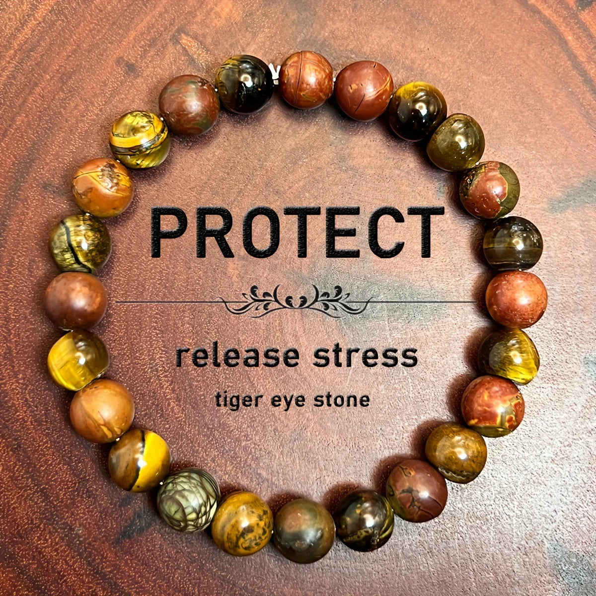 Tiger Eye Picasso Jasper Bracelet By Tinkers Energy