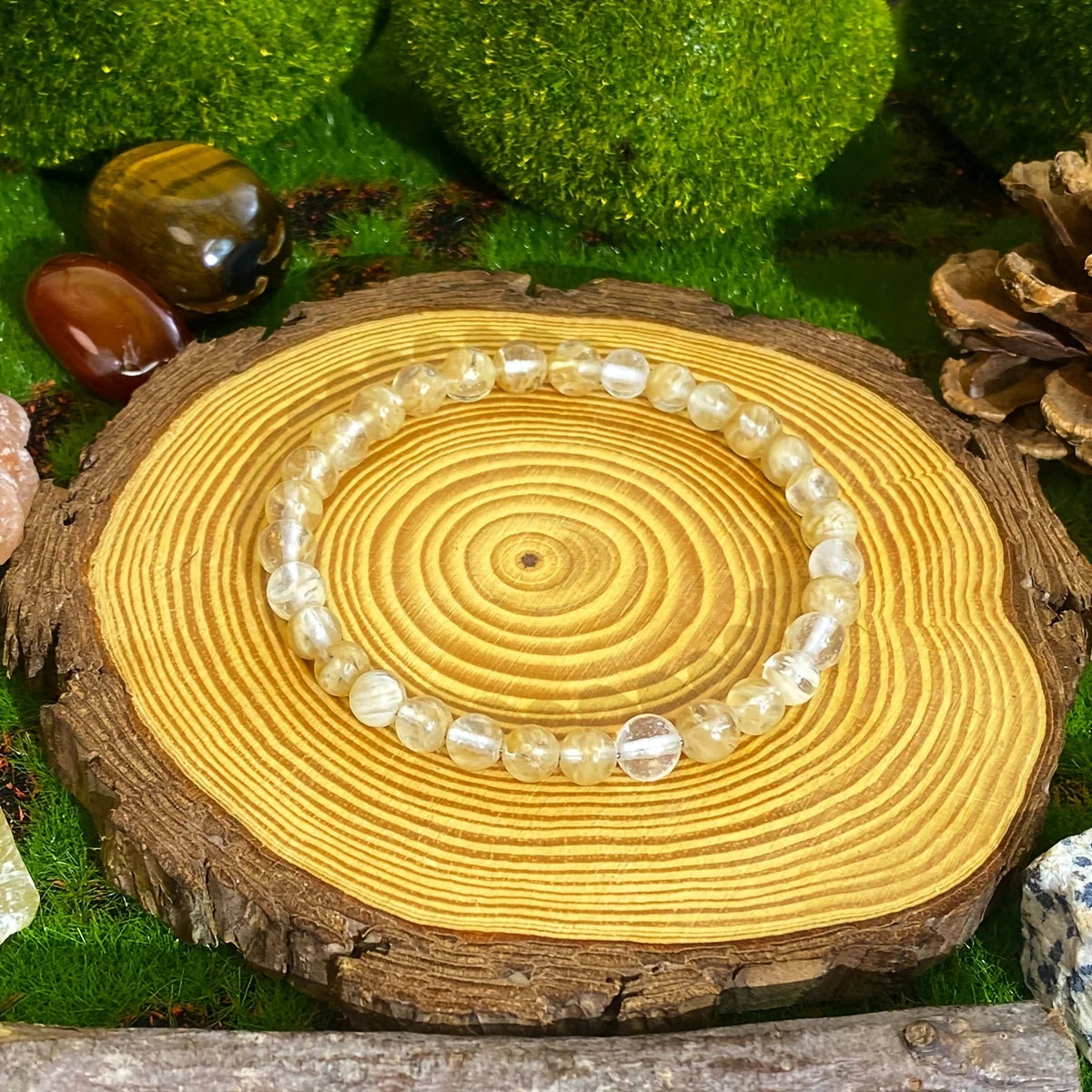 Tinkers Citrine Bracelet Prosperity Optimism Happiness Gift - Apparel & Accessories > Jewelry > Bracelets