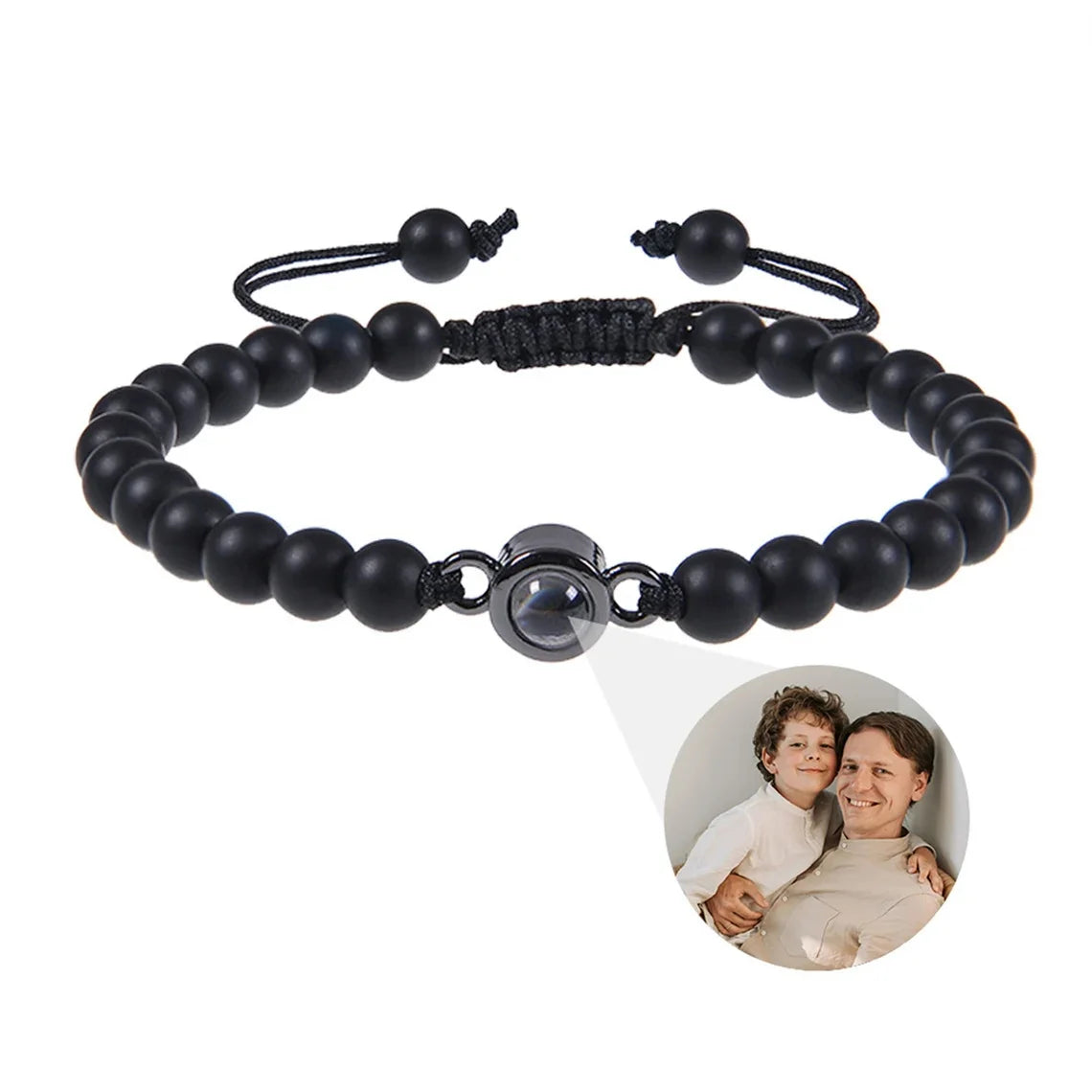 Handcrafted Natural Stone Projection Bracelet for Couples by Tinkers