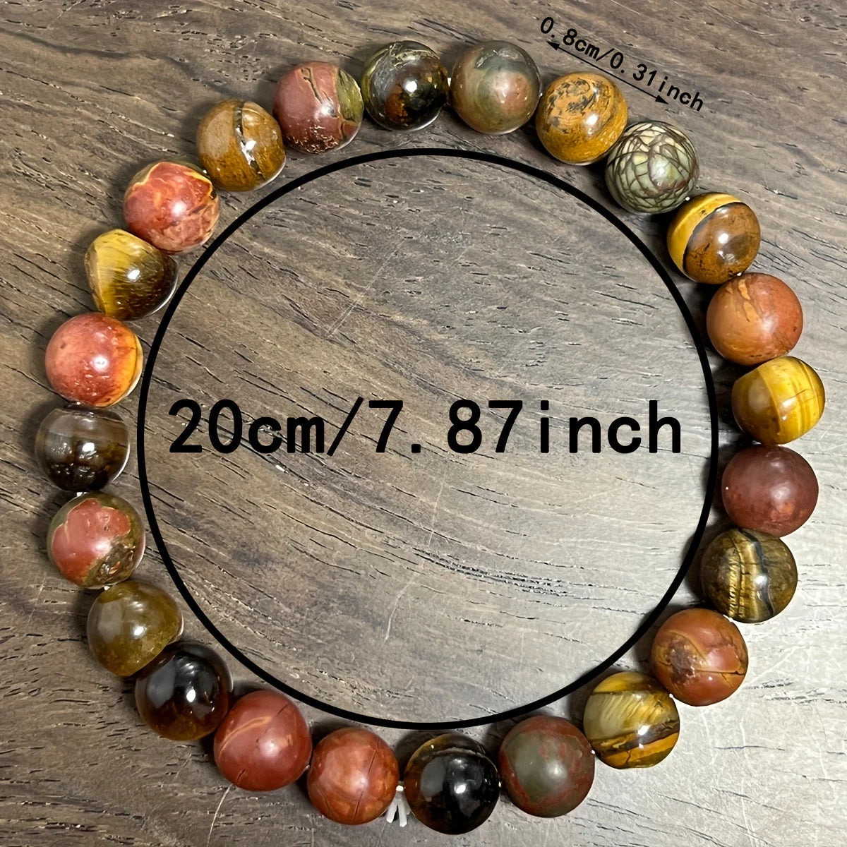 Tiger Eye Picasso Jasper Bracelet By Tinkers Energy