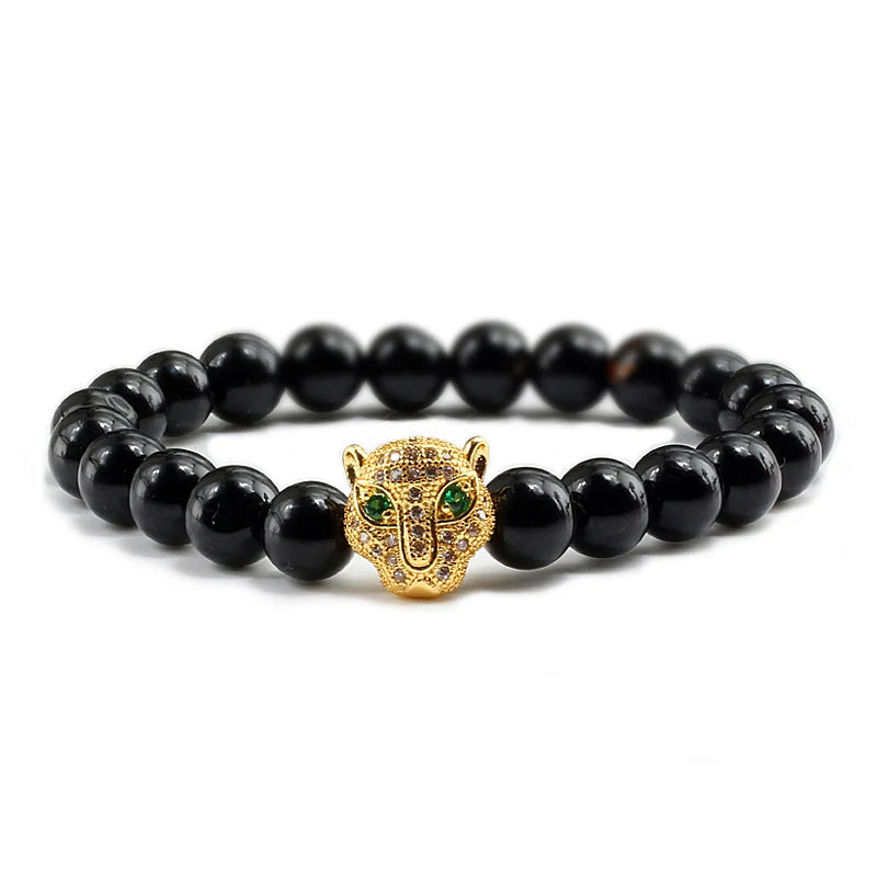 Tinkers Tinkers Black Lava Beads Bracelet Spiritual Yoga Style Luxe - Uncategorized