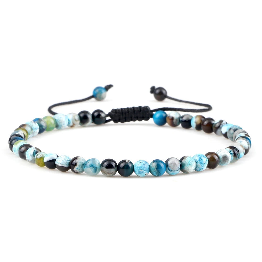 Tinkers EarthStone 4mm Natural Mini Beads Bracelet Unisex Yoga - Apparel & Accessories > Jewelry > Bracelets