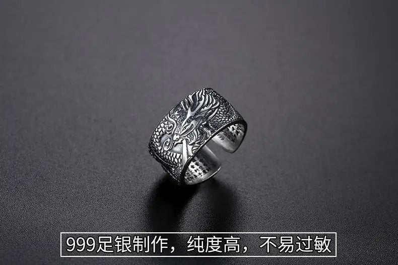 Tinkers Dragon Ring - Protection And Spiritual Energy