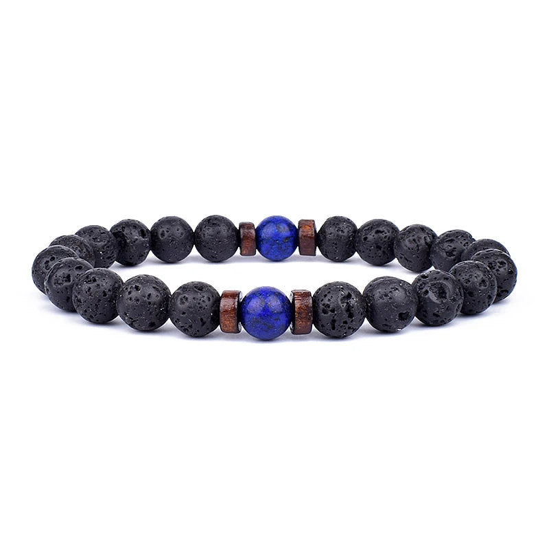 Tinkers Volcanic Stone Lava Bracelet Tibetan Buddha Edition -
