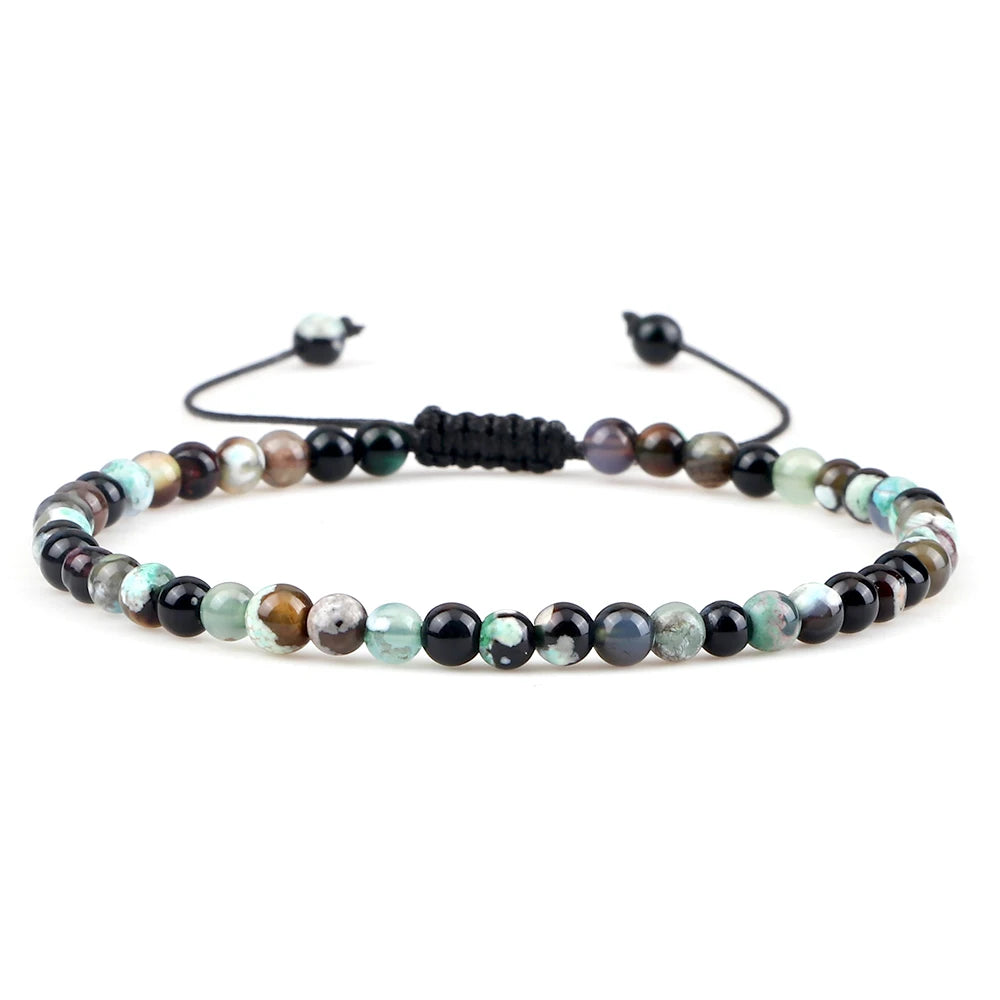Tinkers EarthStone 4mm Natural Mini Beads Bracelet Unisex Yoga - Apparel & Accessories > Jewelry > Bracelets
