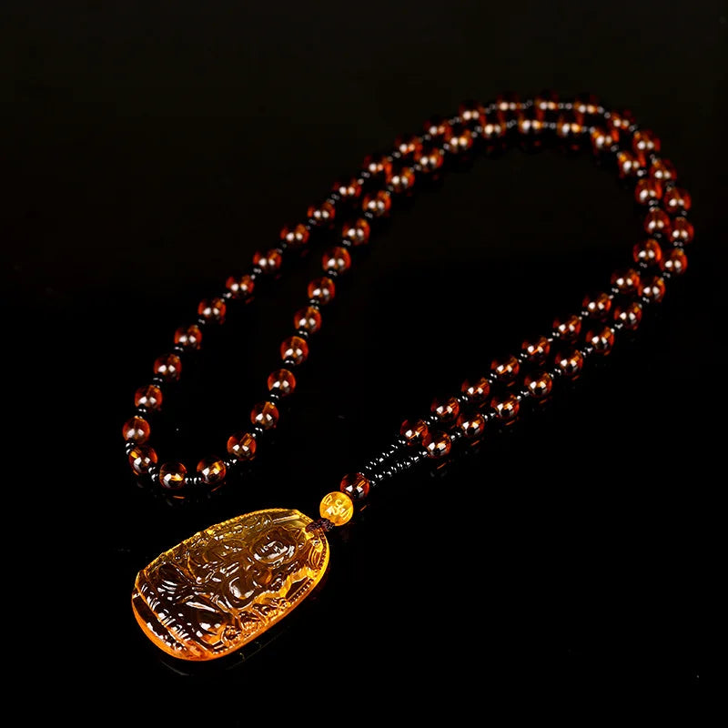 Citrine Buddha Pendant Prosperity Energy By Tinkers