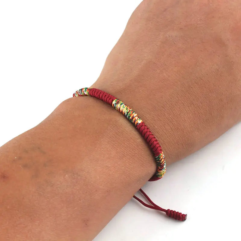 Tibetischer Buddhismus Glücksarmband Unisex Roter King Kong Knoten