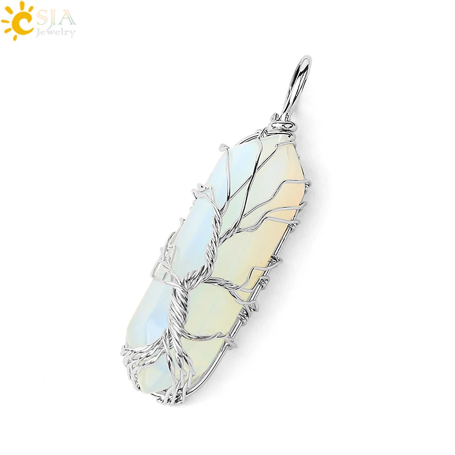 Quartz Tree Of Life Pendant by Tinkers - Healing Energy