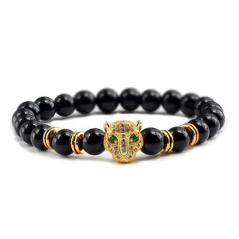 Tinkers Tinkers Black Lava Beads Bracelet Spiritual Yoga Style Luxe - Uncategorized