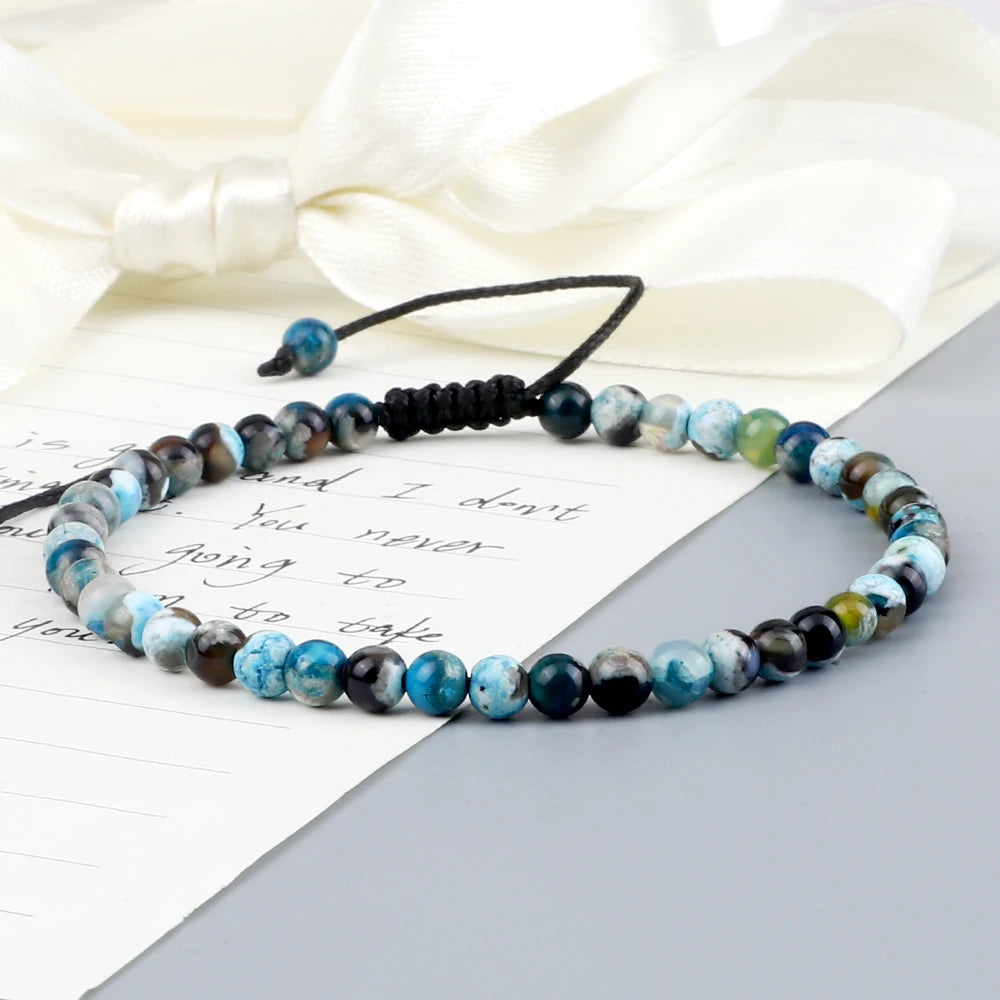 Tinkers EarthStone 4mm Natural Mini Beads Bracelet Unisex Yoga - Apparel & Accessories > Jewelry > Bracelets