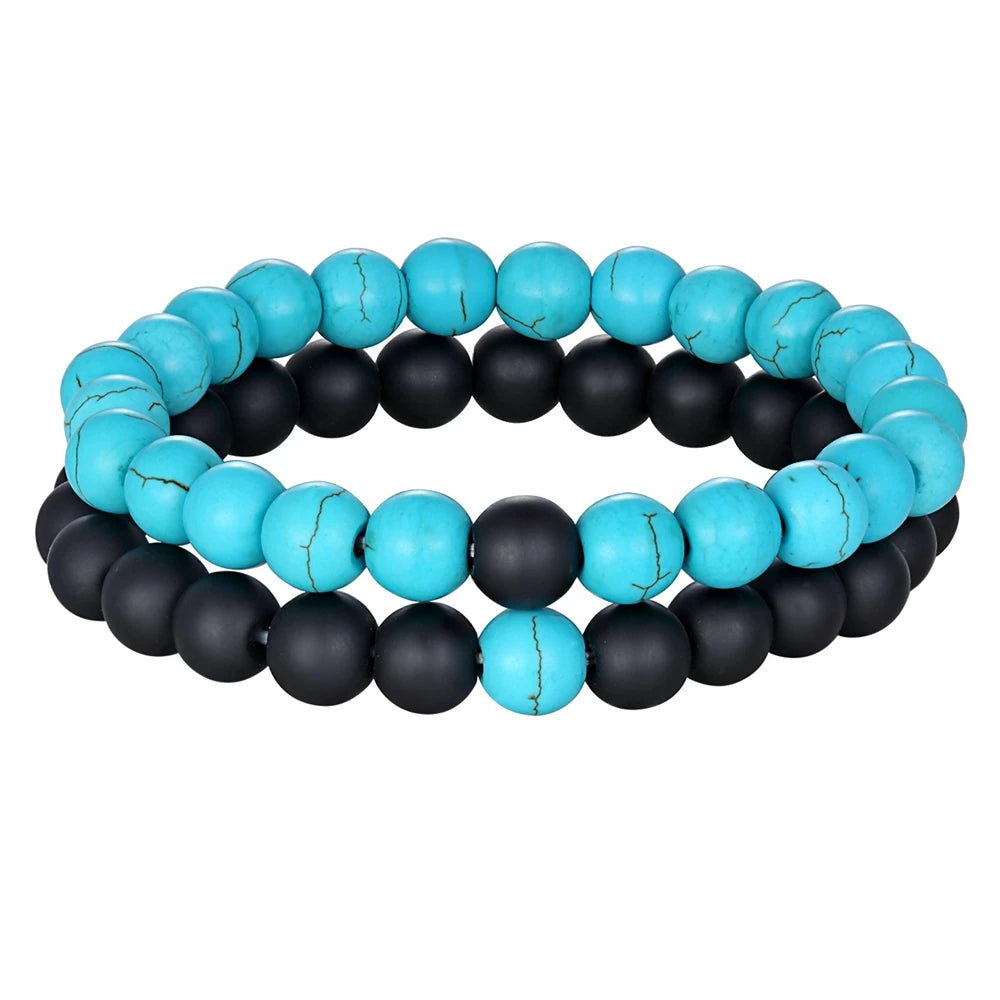 Tinkers XQNI Beaded Bracelets Multi Style Elastic Rope Unisex -