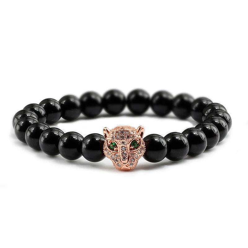 Tinkers Tinkers Black Lava Beads Bracelet Spiritual Yoga Style Luxe - Uncategorized