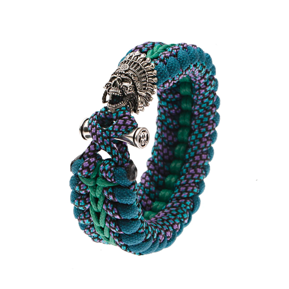 Tinkers Nordic Skull Punk Lanyard Bracelet Unisex Viking Jewelry -