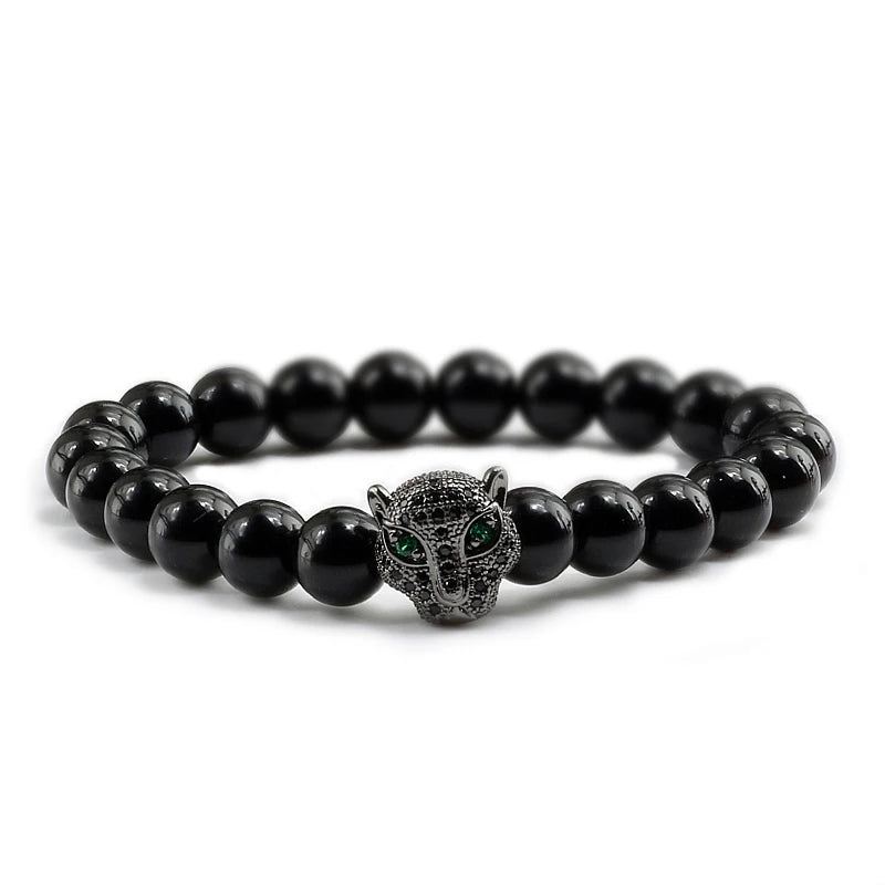 Tinkers Tinkers Black Lava Beads Bracelet Spiritual Yoga Style Luxe - Uncategorized