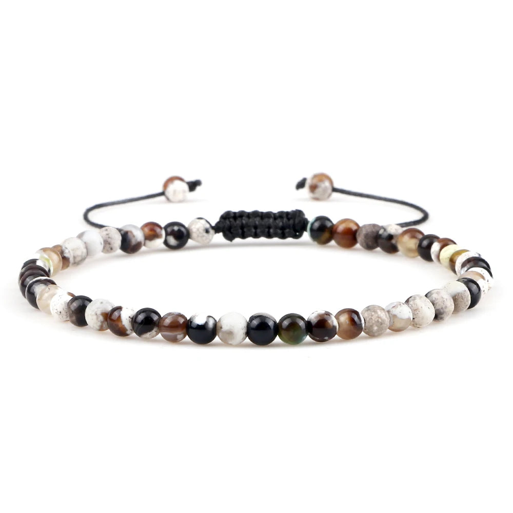 Tinkers EarthStone 4mm Natural Mini Beads Bracelet Unisex Yoga - Apparel & Accessories > Jewelry > Bracelets