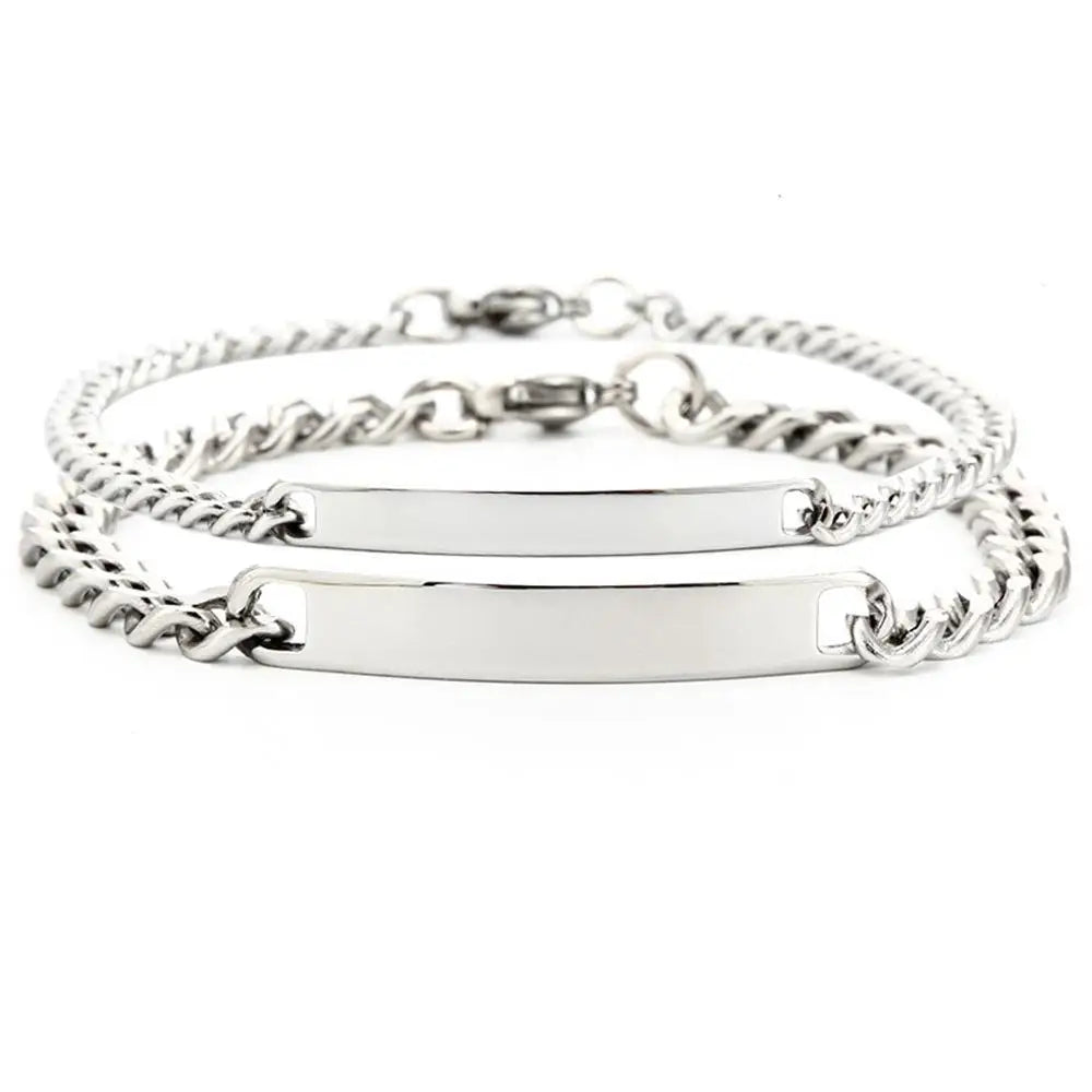 Handcrafted Personalized Stainless Steel Bracelet by Tinkers for Lovers