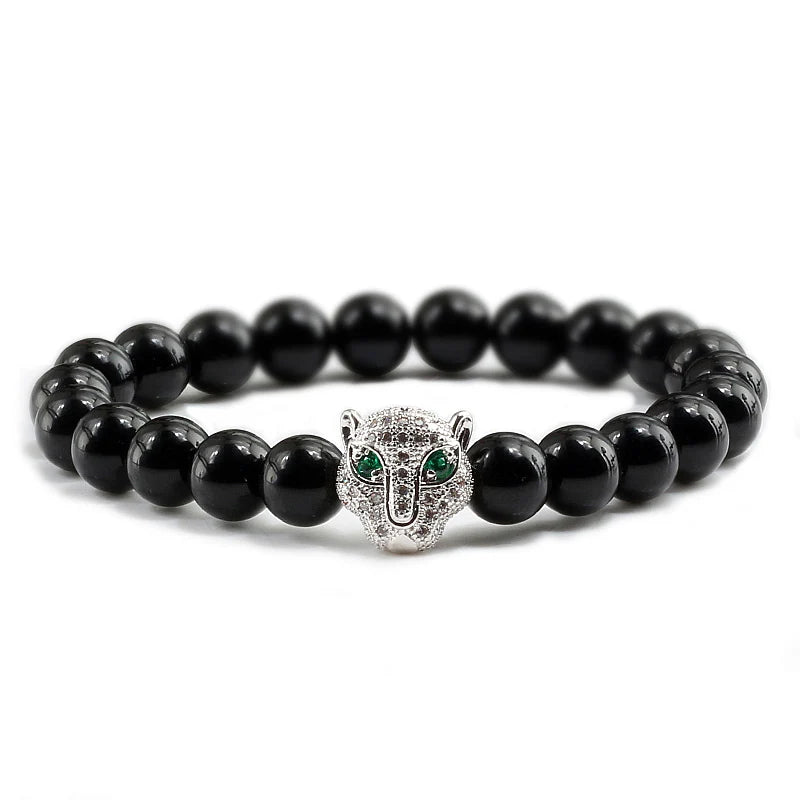 Tinkers Tinkers Black Lava Beads Bracelet Spiritual Yoga Style Luxe - Uncategorized