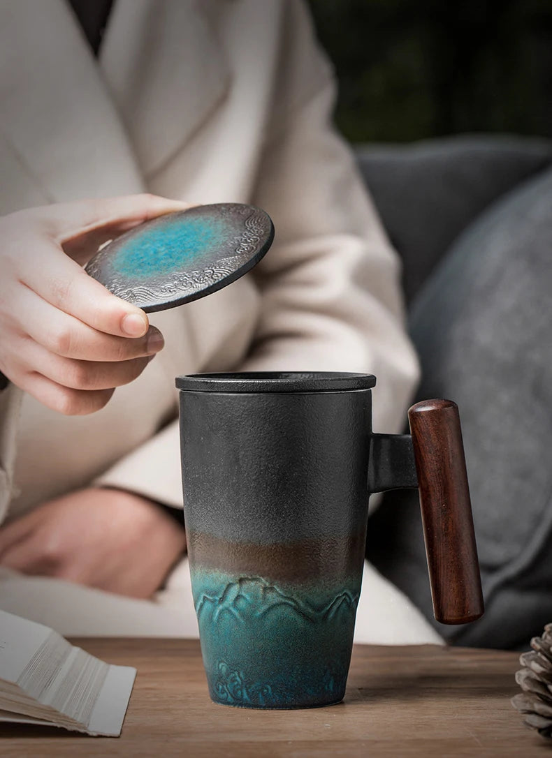 Handcrafted Elegant Ceramic Mug by Tinkers for Professionals