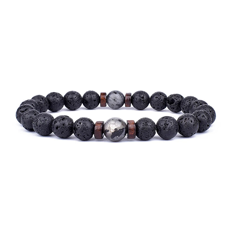 Tinkers Volcanic Stone Lava Bracelet Tibetan Buddha Edition -