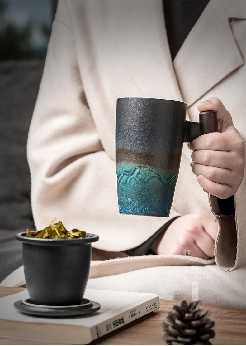 Handcrafted Elegant Ceramic Mug by Tinkers for Professionals