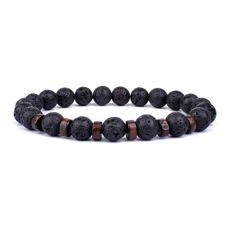 Tinkers Volcanic Stone Lava Bracelet Tibetan Buddha Edition -