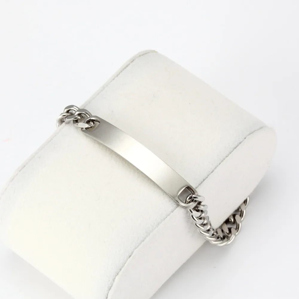 Handcrafted Personalized Stainless Steel Bracelet by Tinkers for Lovers