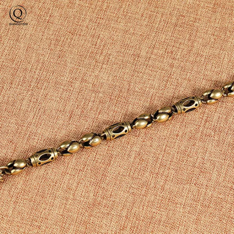 Dragon Head Brass Bracelet — Punk & Boho Unisex Wristband