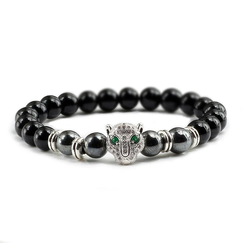 Tinkers Tinkers Black Lava Beads Bracelet Spiritual Yoga Style Luxe - Uncategorized