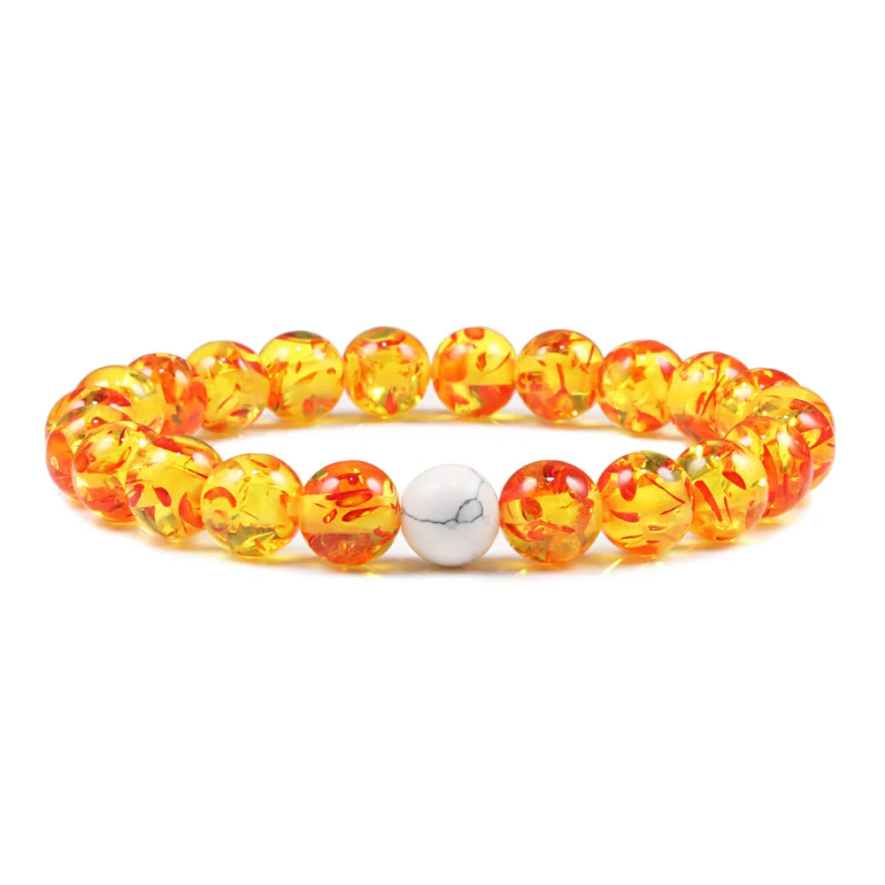 Tinkers 10 Colors Buddhist Stone Beaded Bracelet Elastic Gift - Uncategorized