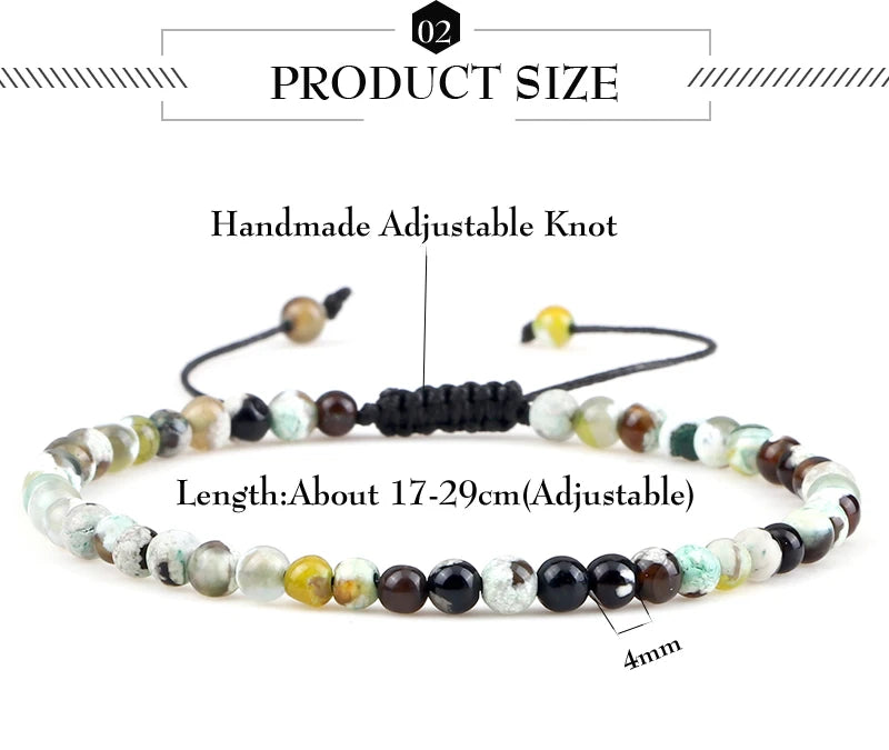 Tinkers EarthStone 4mm Natural Mini Beads Bracelet Unisex Yoga - Apparel & Accessories > Jewelry > Bracelets