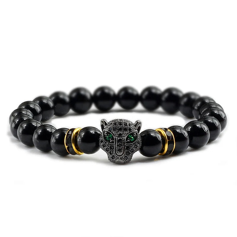 Tinkers Tinkers Black Lava Beads Bracelet Spiritual Yoga Style Luxe - Uncategorized
